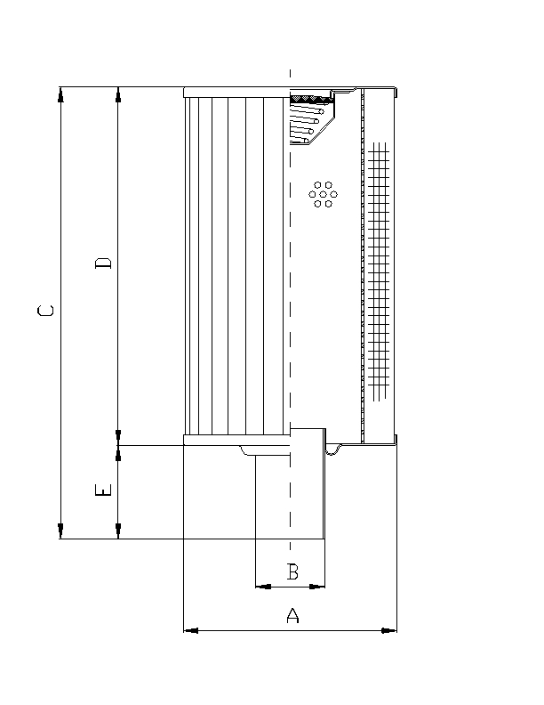 RVR85B25B hydraulic filter element