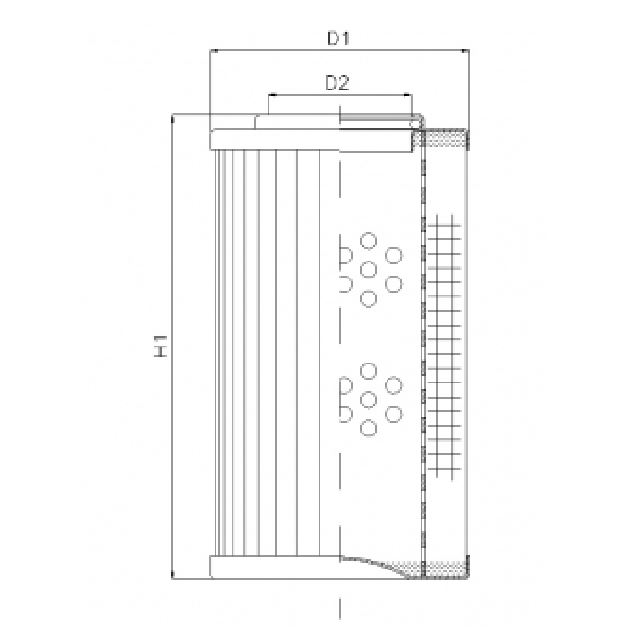 DVD2225B150B hydraulic filter element