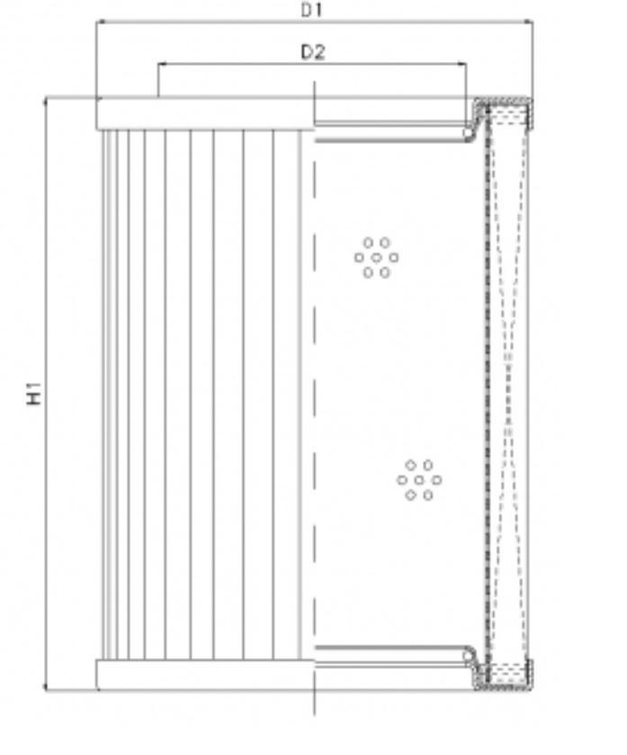 WG442 hydraulic filter element