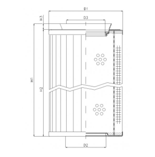 RMR435B60B hydraulic filter element