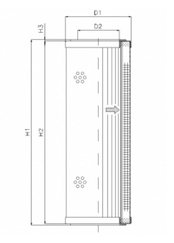 WX238 hydraulic filter element