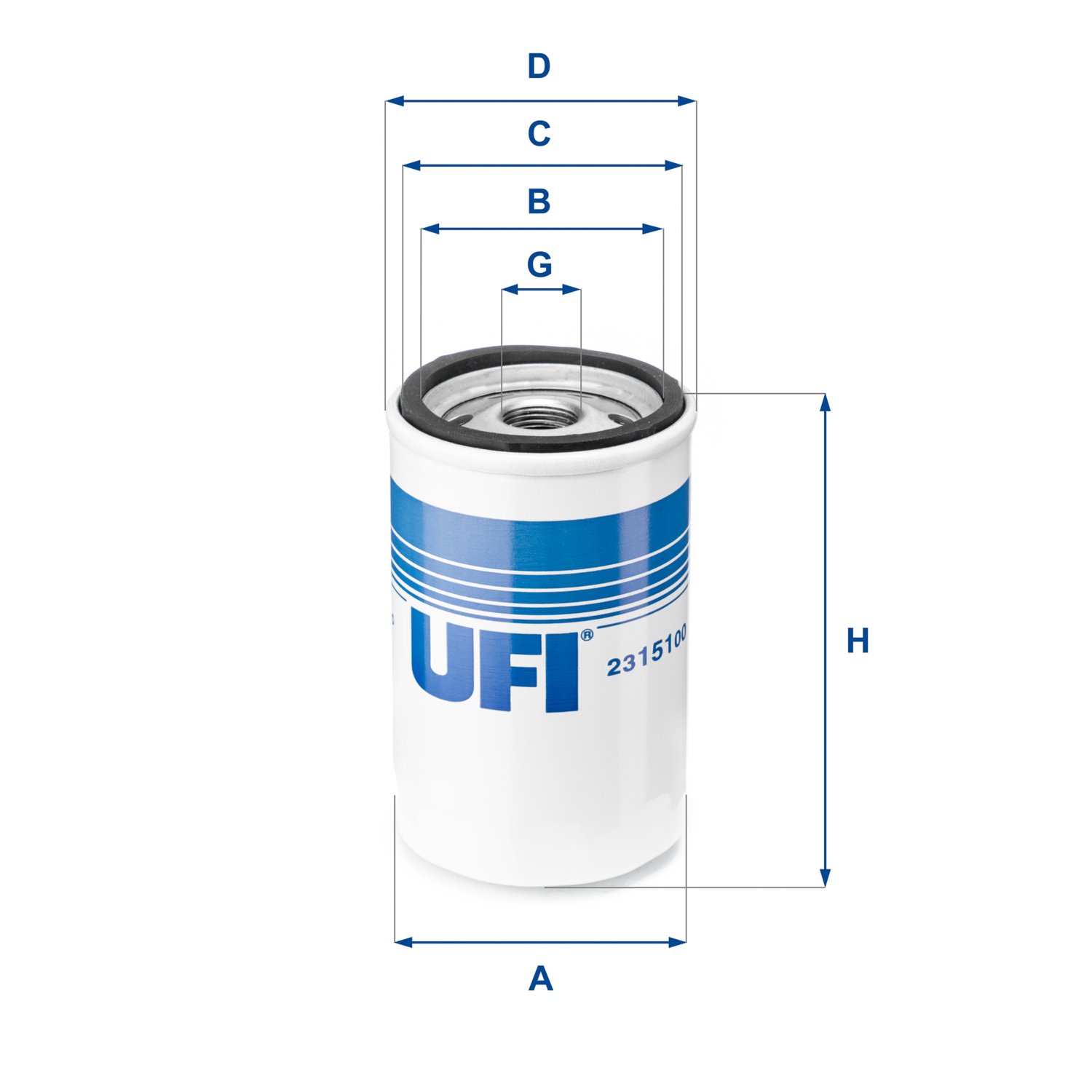 23.151.00 oil filter spin-on
