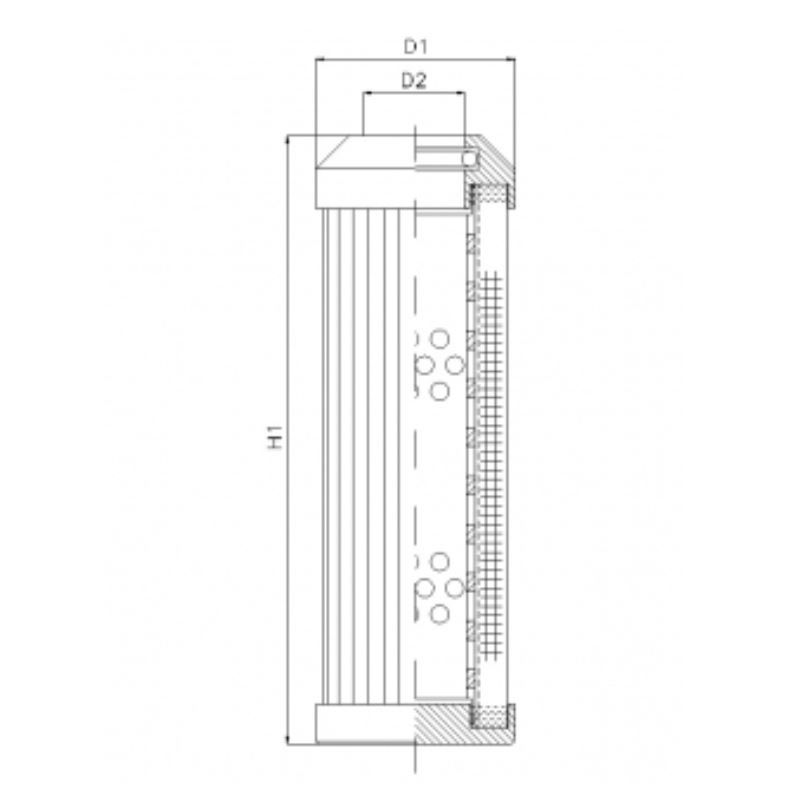 DMD125W100B hydraulic filter element