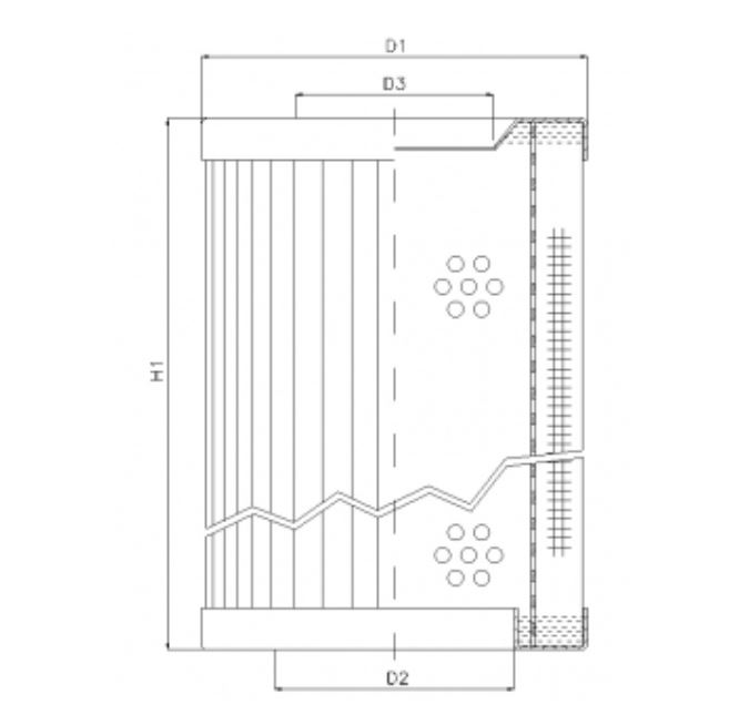 RVR1140K05B hydraulic filter element