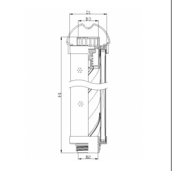 RHR165G20V3/016 hydraulic filter element