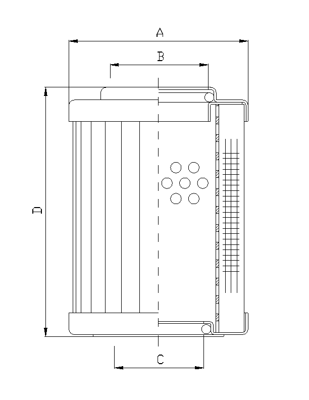 RMR690L20B hydraulic filter element