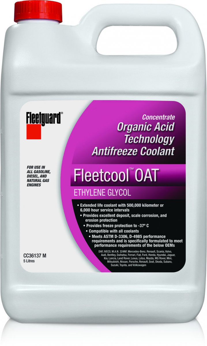 CC36139M FleetcoolOAT - EGConcentrate - 208 Ltr