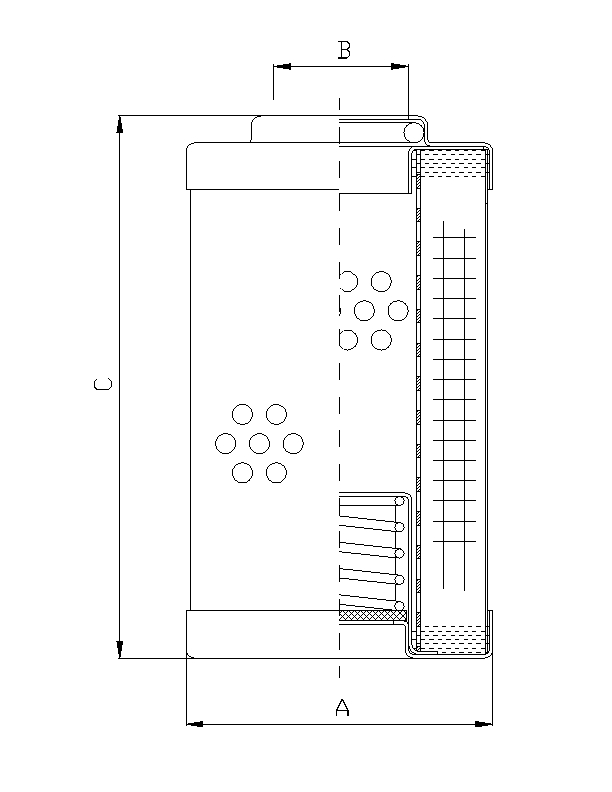 WP457 hydraulic filter element