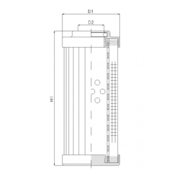 DLD150T130B hydraulic filter element