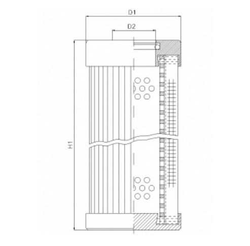D114G25B hydraulic filter element