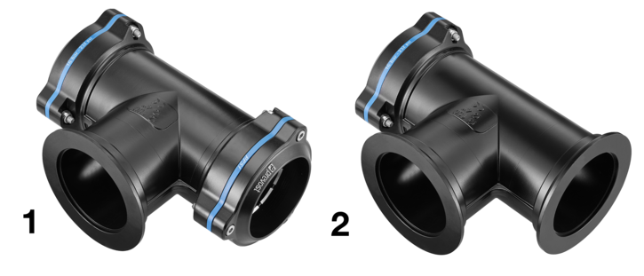 PPS1 TC100 aluminium tee fitting for pipe