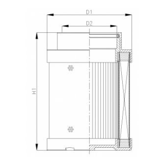 C216G25V/ESD hydraulic filter element (coreless)