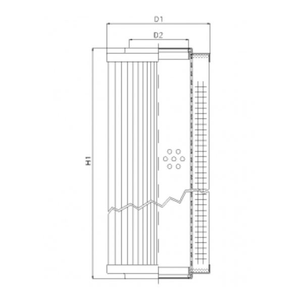 R521T40 hydraulic filter element