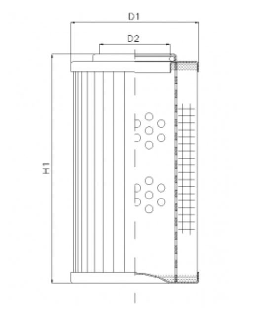 DVD2360K10B hydraulic filter element
