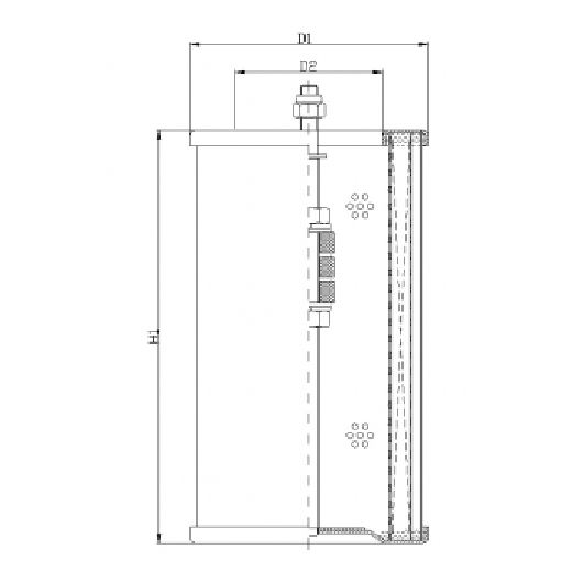 WT1469 hydraulic filter element