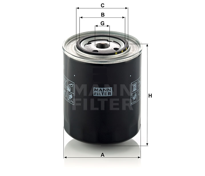 W 1170 oil filter (spin-on)