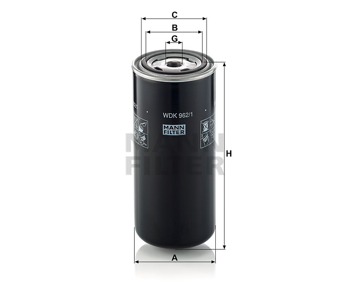 WDK 962/1 fuel filter spin-on
