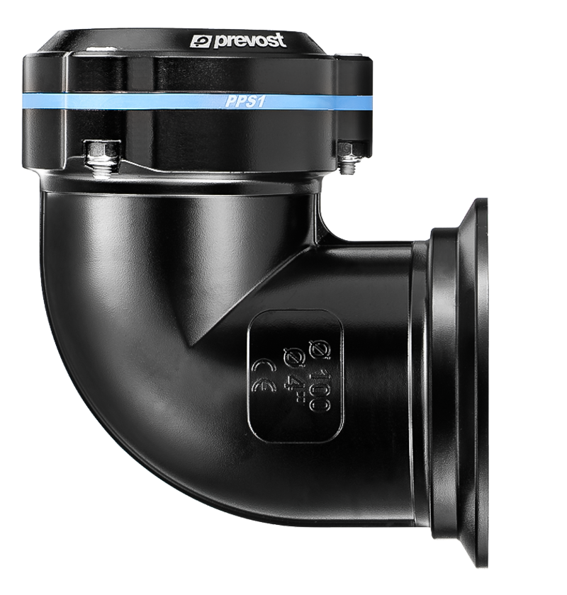 PPS1 9CC80 90° aluminium fitting for pipe