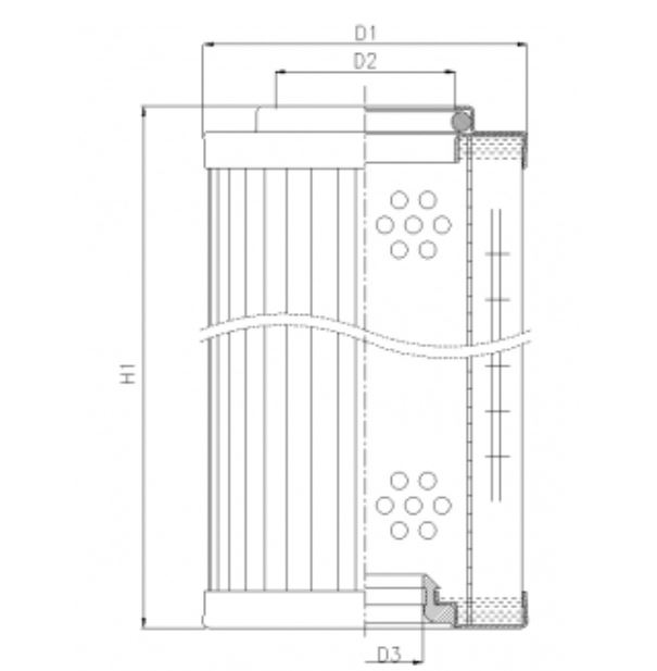 RMR444B100B hydraulic filter element
