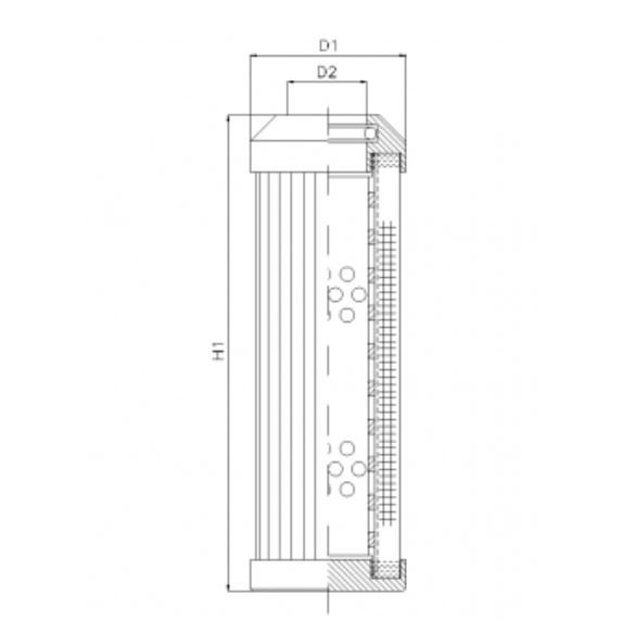 DMD149B40B hydraulic filter element