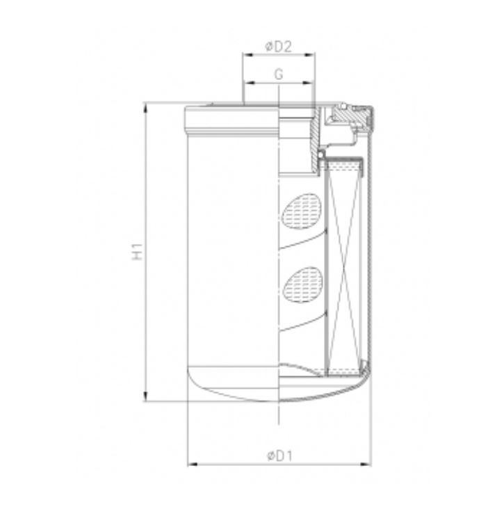 A522C05V0/AB1 hydraulic filter spin-on (HyCLEAN)