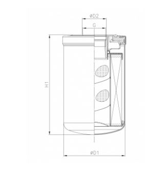 A522G25V0/AB2 hydraulic filter spin-on (HyCLEAN)
