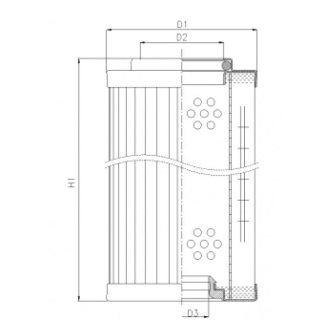 RMR443E05B hydraulic filter element