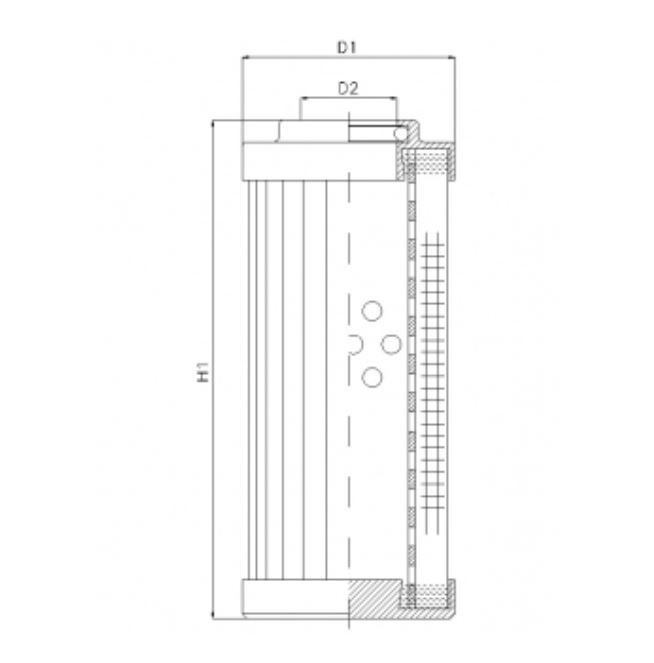 DHD330W80V hydraulic filter element