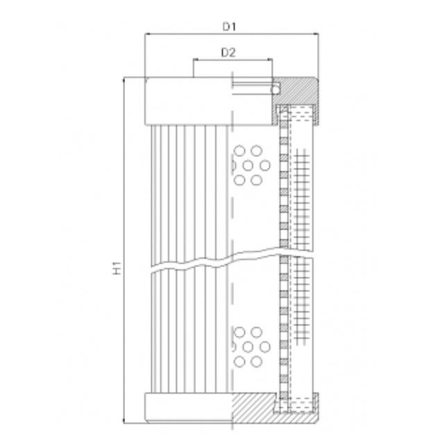 D1102G25BV hydraulic filter element