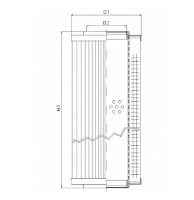 RVR10270E03V hydraulic filter element