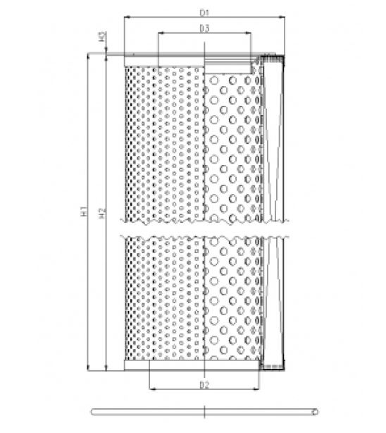 WG1183 hydraulic filter element