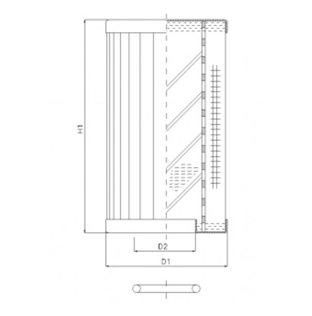 RLR330D10B/5 hydraulic filter element