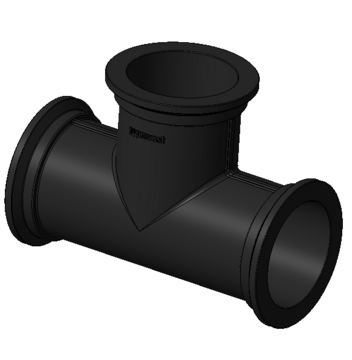PPS1 TCCC50 aluminium tee fitting for pipe