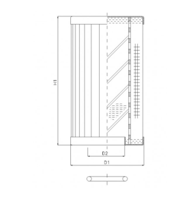 RLR70B500B/5 hydraulic filter element