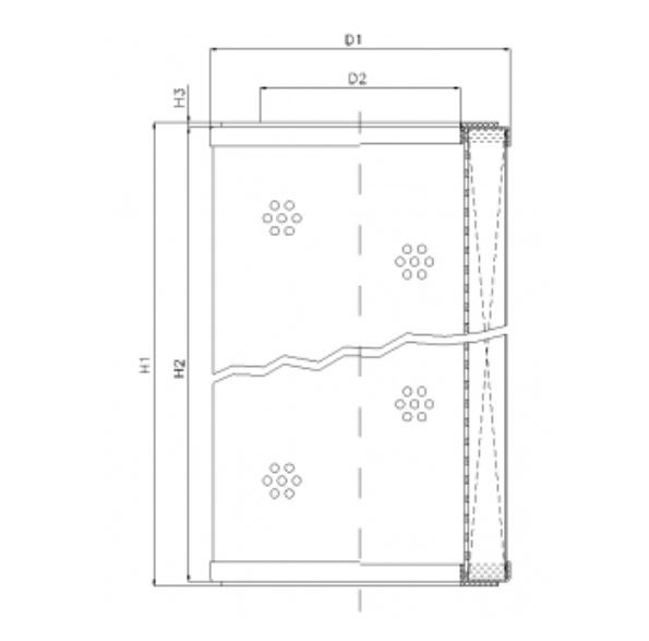 R5100C10V hydraulic filter element