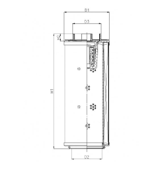 RHR2600G05V3/AB1 hydraulic filter element