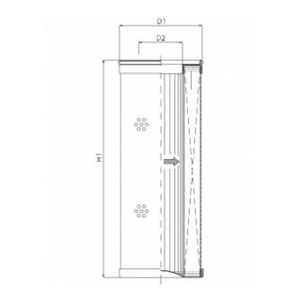 R422G01 hydraulic filter element