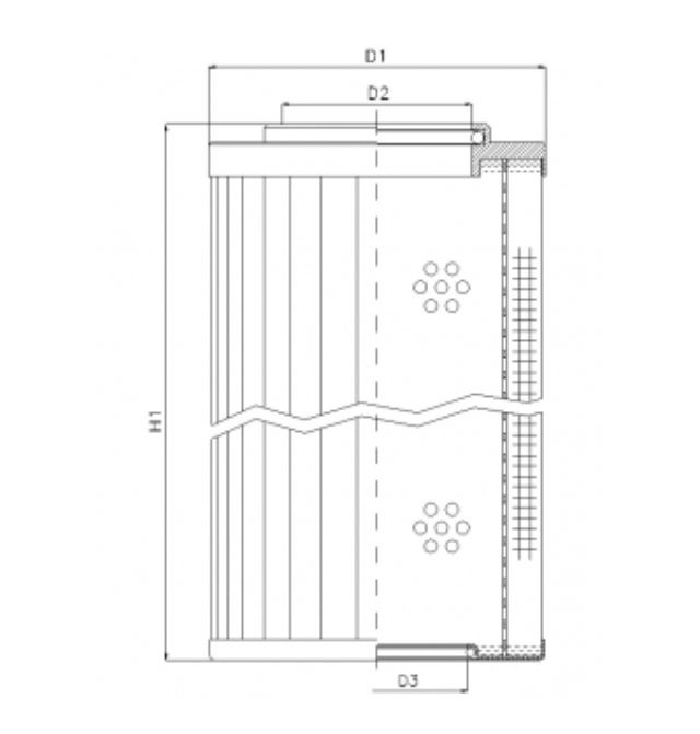 RMR690B60B hydraulic filter element