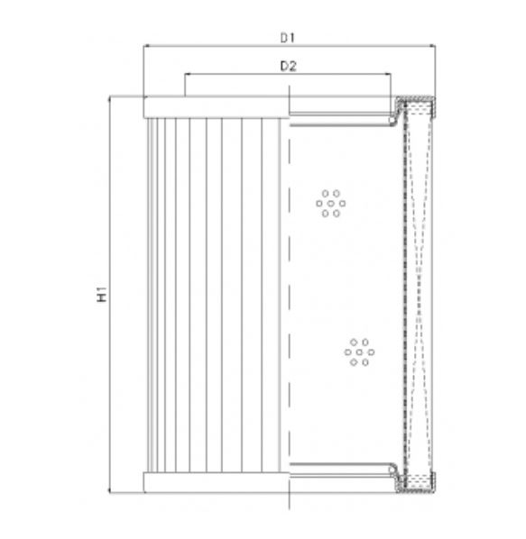 R433T40 hydraulic filter element