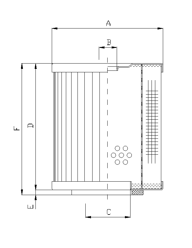 D221T125 hydraulic filter element