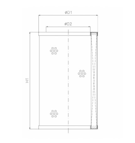 WP564 hydraulic filter element