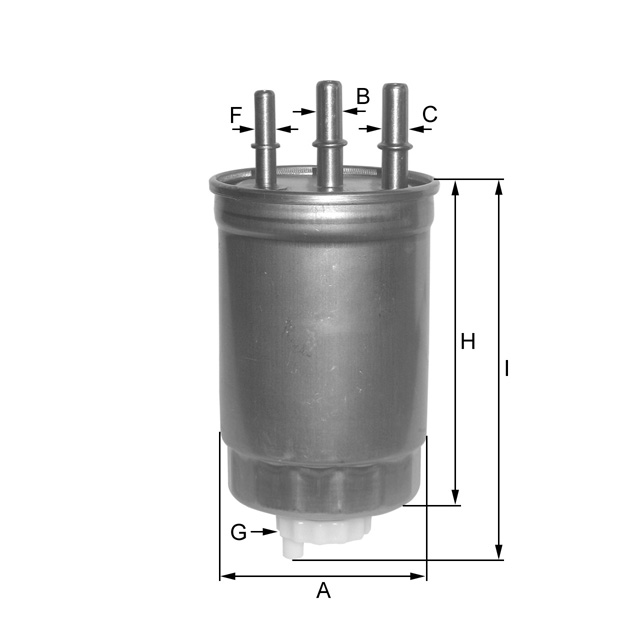 ZP05/8F fuel filter in-line