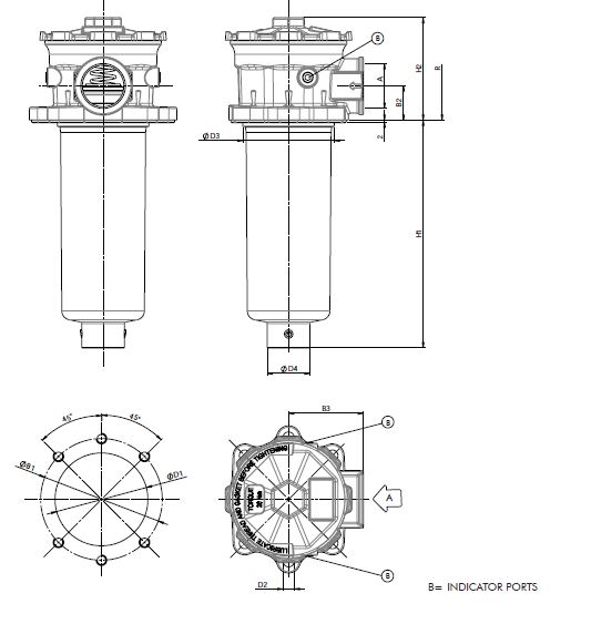 FR66R130C25BBB6000BMPB return filter FR 6
