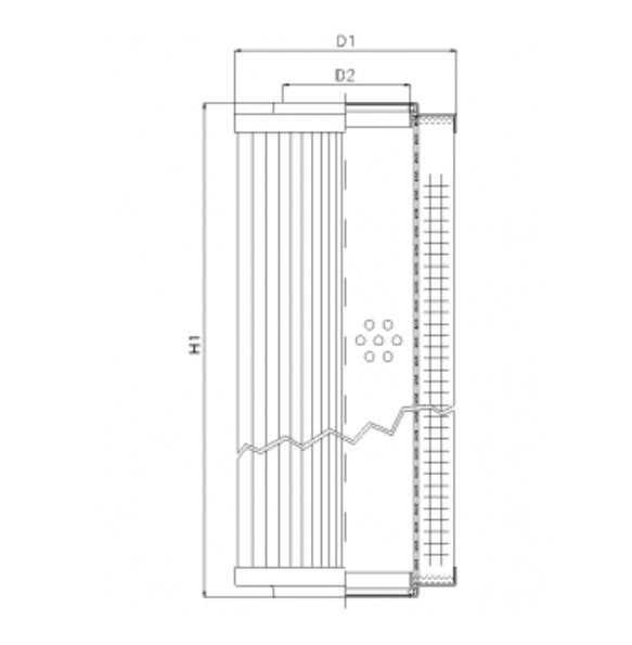 RVR10060B40B hydraulic filter element