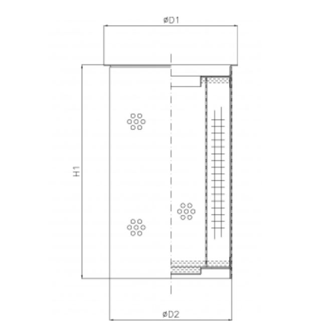 R102T25B hydraulic filter element