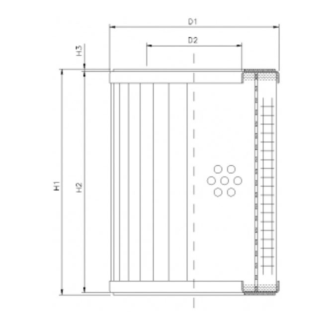 RVR1560A05B hydraulic filter element