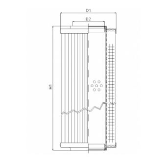 RVR12000E20V hydraulic filter element