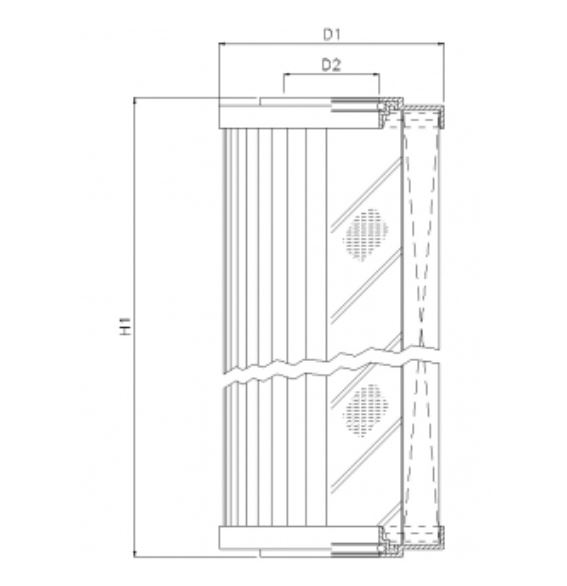 D650T25A hydraulic filter element