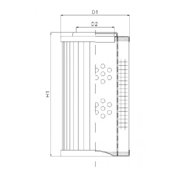XD250T500AV hydraulic filter element