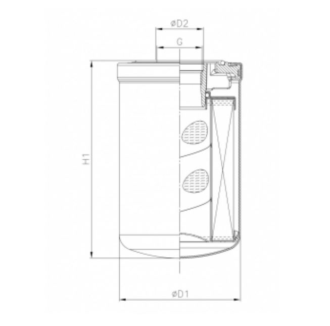 A522G06V0/AB2 hydraulic filter spin-on (HyCLEAN)